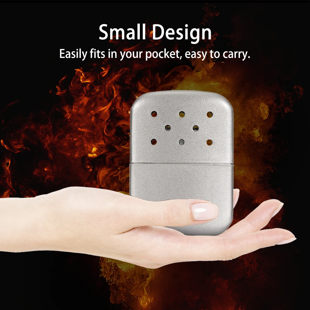 Outdoor Portable Hand Warmer Met Pouch Voor Vissen Outdoor Camping Wandelen Warm Winter Mini Pocket Stove Benzine Handwarmer