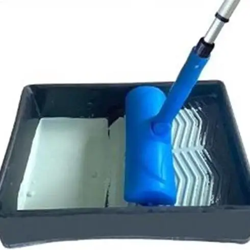 

1 шт., валик для покраски потолка, 10-дюймовый валик для ремонта потолка, регулируемый валик для покраски с защитой от брызг, не капельные инструменты для покраски потолка