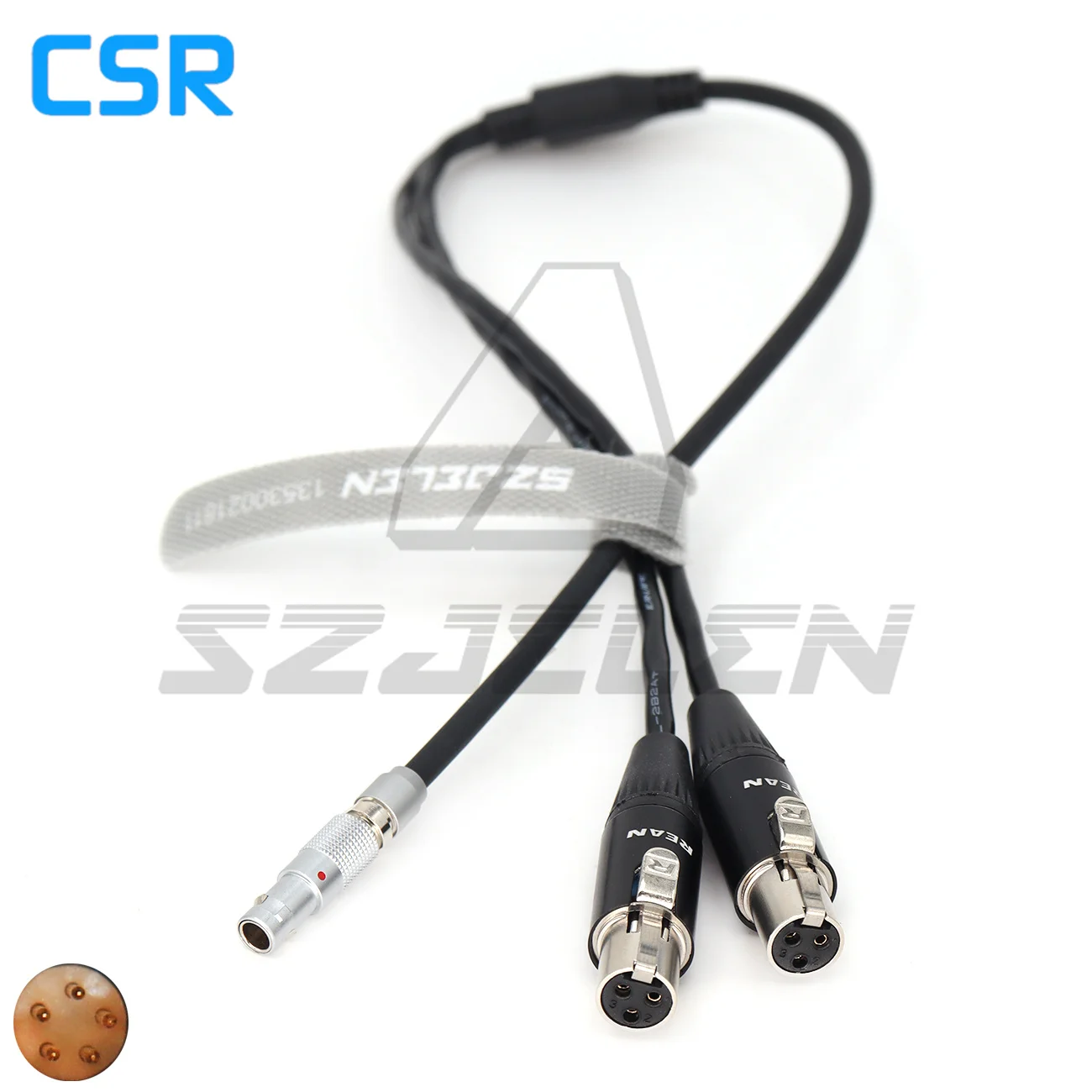 Suitable for VISLINK and TA3F Backplate for AxientDigital ADX5D ，00B 5pin to Dual TA3F audio Cable,