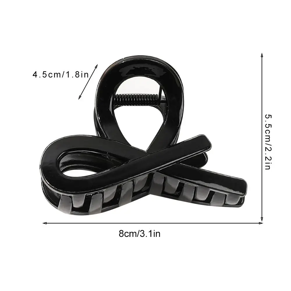 High-Quality Vintage Bow Tie Hair Claw Clips Large Easy to Use Ponytail Hair Clamps Durable Hairpin Hair Accessories