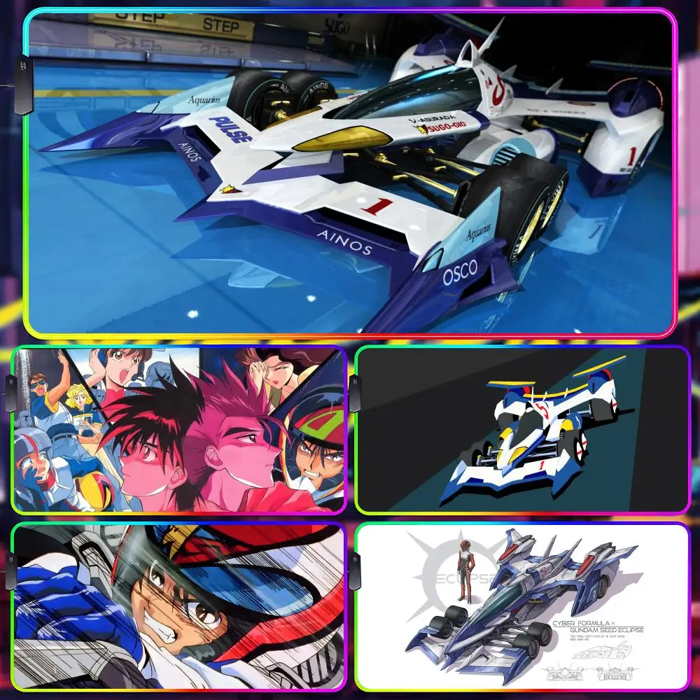 

Future GPX Cyber F-Formula Mouse Pad Gamer Luminescence Led Mouse Pad Gaming Table Rgb Deskmat Keyboard Pc Mousepad