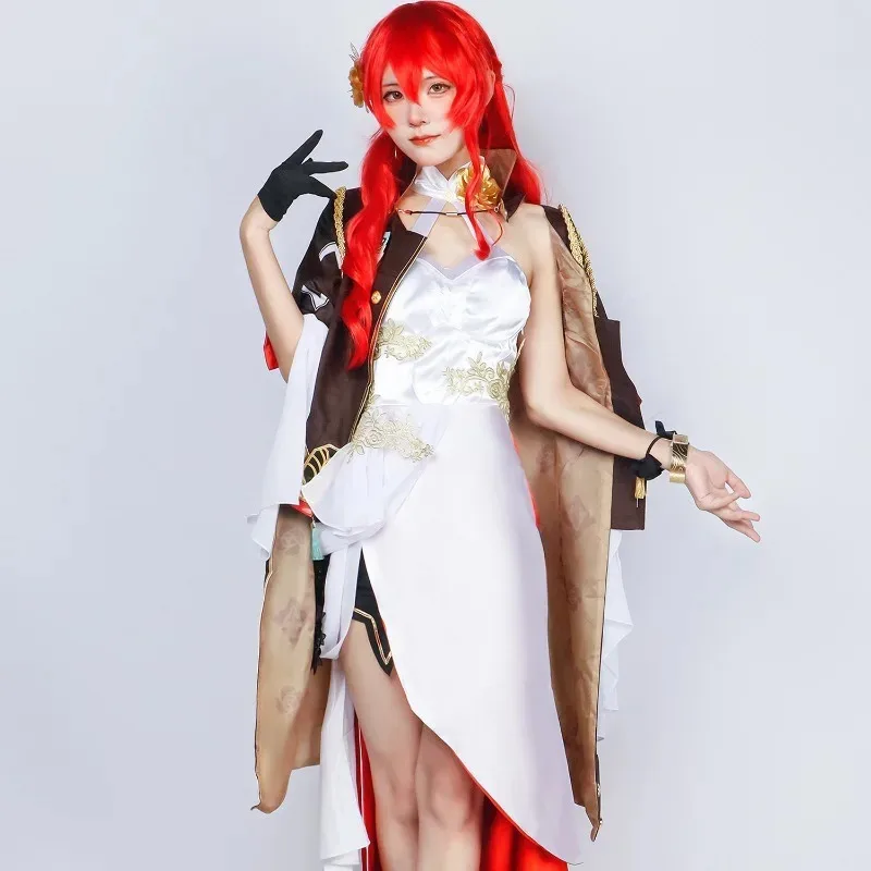 

Game Honkai Star Rail Himeko Cosplay Costume Women Sexy Dress Clothing Accessories Full Set Anime Carnival Party Outfits Uniform