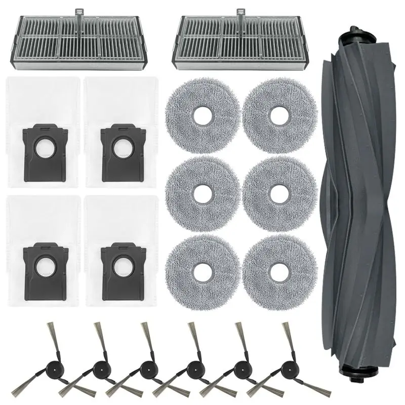 Accessoires de remplacement CQMF pour aspirateur robot Dreame X40 Ultra / X40 Pro / S30 Pro Ultra / L40 Ultra, filtres et sacs à poussière