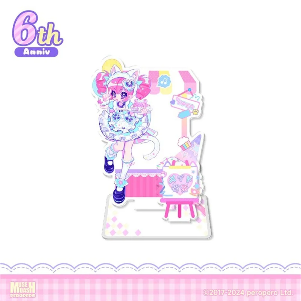 Official Game Muse Dash Buro Rin Marija 6th Anniv Maid Acrylic Stand Display Cosplay Original Friend Kids Gift