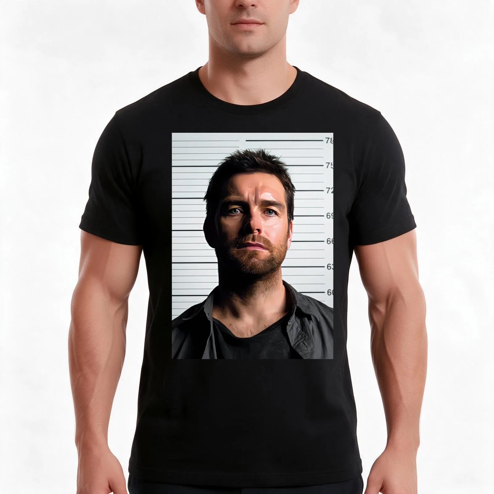 Lucas Hood portrait T-Shirt Summer Casual Cotton Tee Oversized Streetwear Tops Vintage Graphic Print Loose Fit Short Sleeve