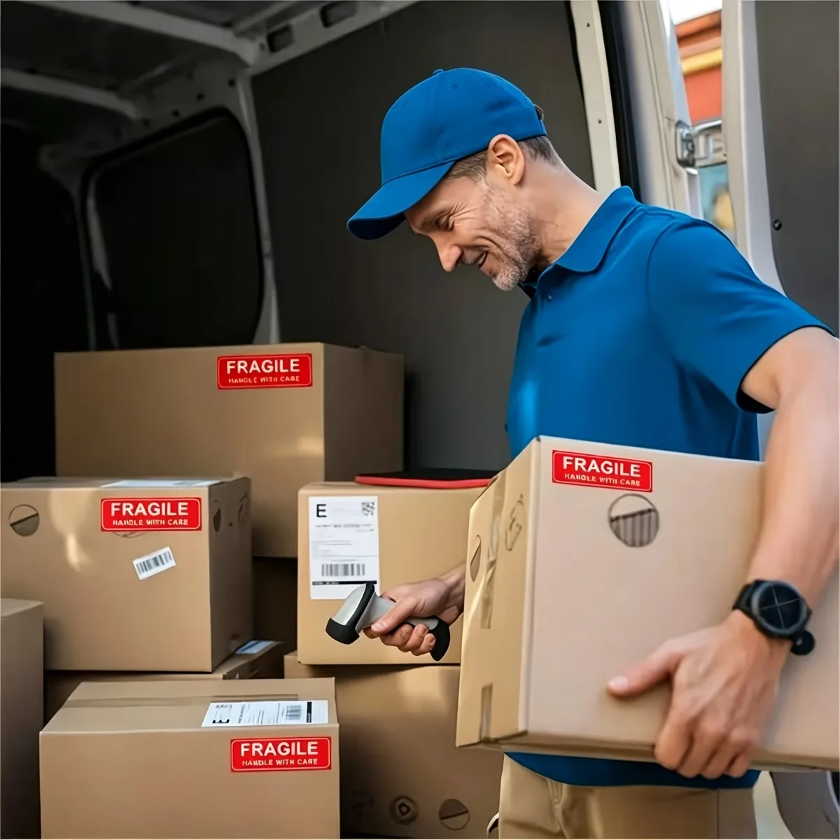 Fragile stickers, warning packaging labels, suitable for mailing, moving, warehousing, and small business packaging view 6