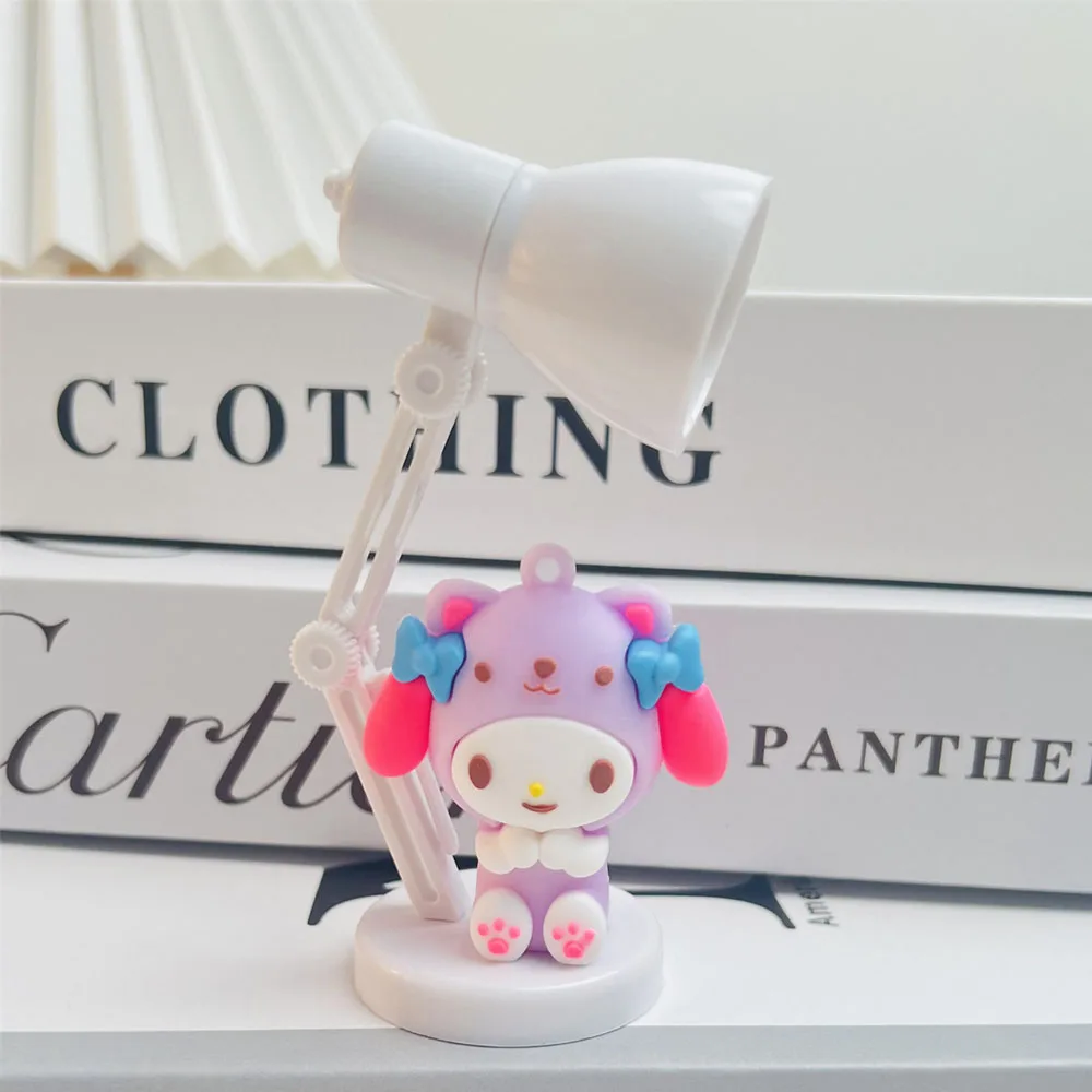 Cartoon Sanrio Table Lamp Kuromi Melody Small Desktop Mini Night Lamp Desk Decorative for Lamp Girl Birthday Gifts