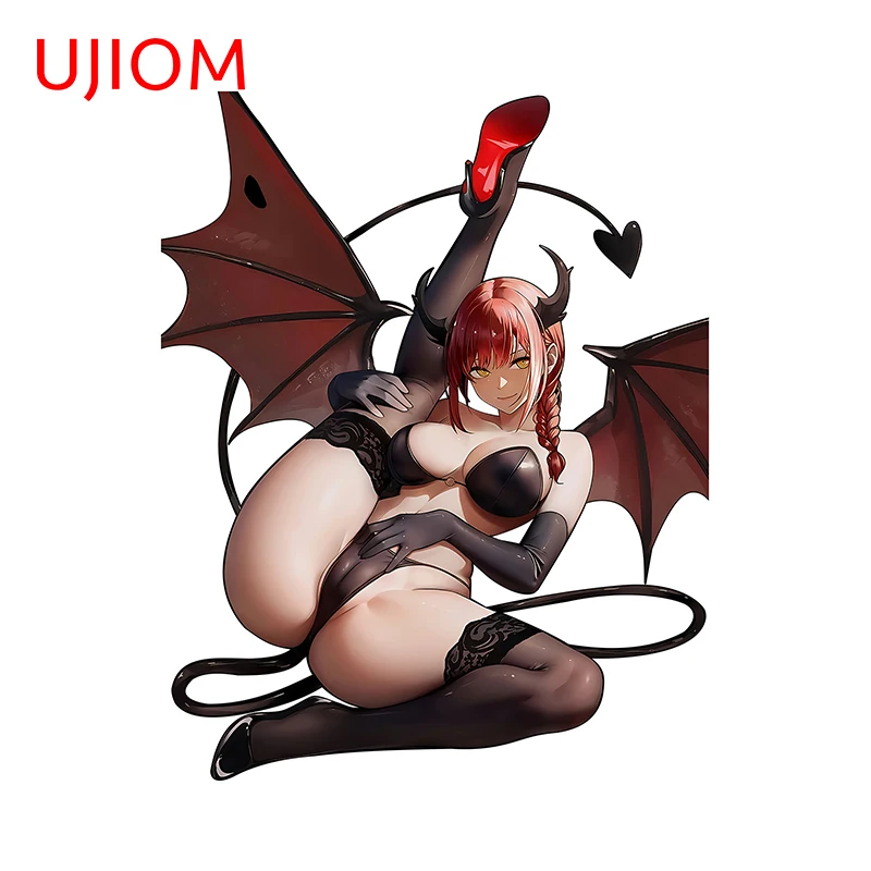 UJIOM NSFW مغرية الشيطانة الجدار ملصق أنيمي الشكل شخصية رسومات جذابة ملصق مائي غرفة الفينيل اكسسوارات الديكور