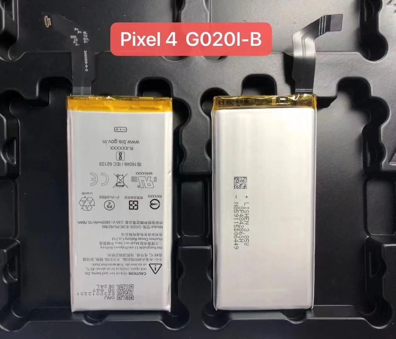 100% Original 100% New Replacement Battery For Google Pixel4 Pixel 4 G020I-B Genuine Battery 2800mAh
