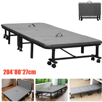 Folding Bed 190*80*27CM Nap Bed Comfortable Sleeping Cots Single Bed Portable Office Lunch Break Lounge Chair Home Furniture