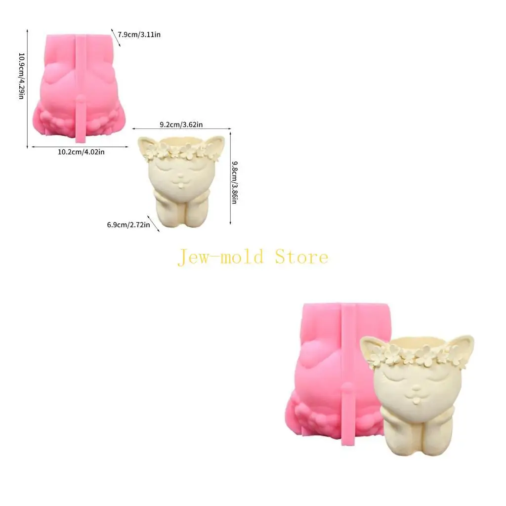 

C71b кошачья ручка держатель ручки силиконовой плесень украшает орнамент сочные плантаторы цветочные формы эпоксидная смола