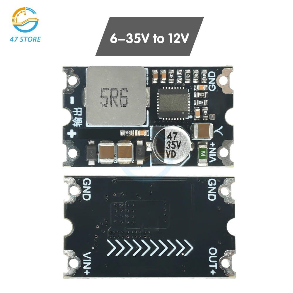 DC-DC Step Down Converter Module 6-35V Input, 5V/12V 8A Output Thermal Protection for Car Charger LED Driver Power Supply