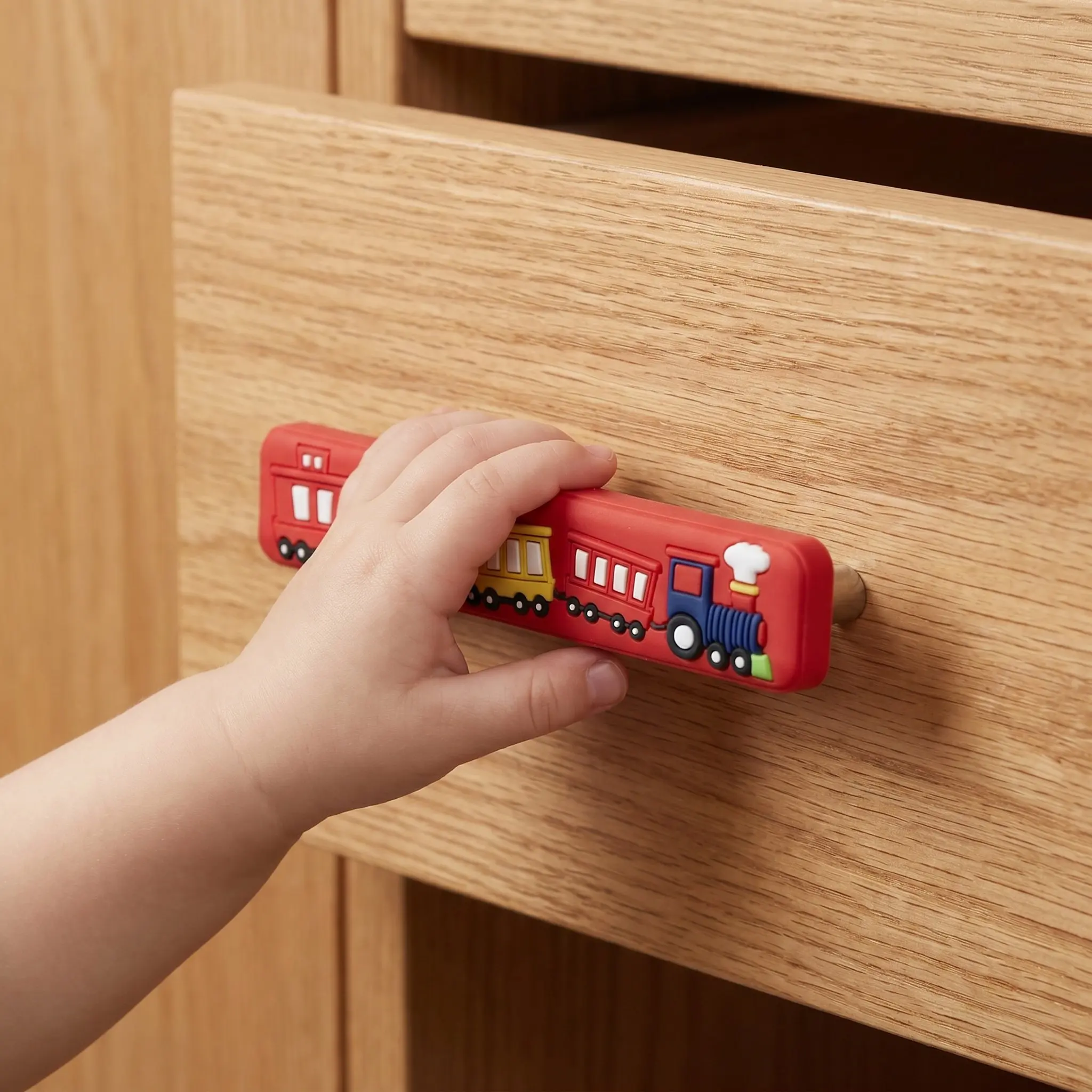 Cartoon Train Cabinet Handle Furniture Wardrobe Pull 96mm Hole Center Handle Bedroom Cabinet Closet Door Train Drawer Pulls