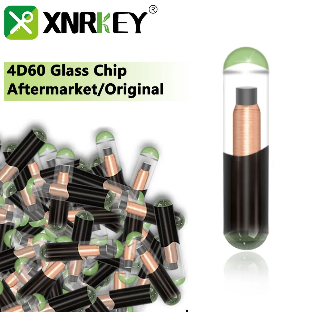 XNRKEY Car Key Chip 4D60 Glass Transponder Chip 4D-60 Glass Chip For Ford Connect Fiesta Focus Ka Mondeo Aftermarket/Original