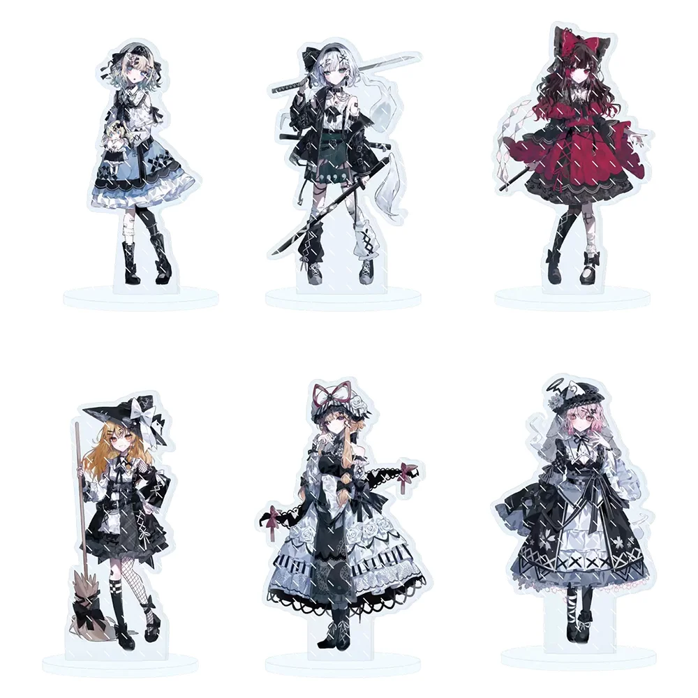 

Game Touhou Project 15cm Acrylic Stand Kirisame Marisa Hakurei Reimu Izayoi Sakuya Tabletop Decorations Accessories Decor Gifts