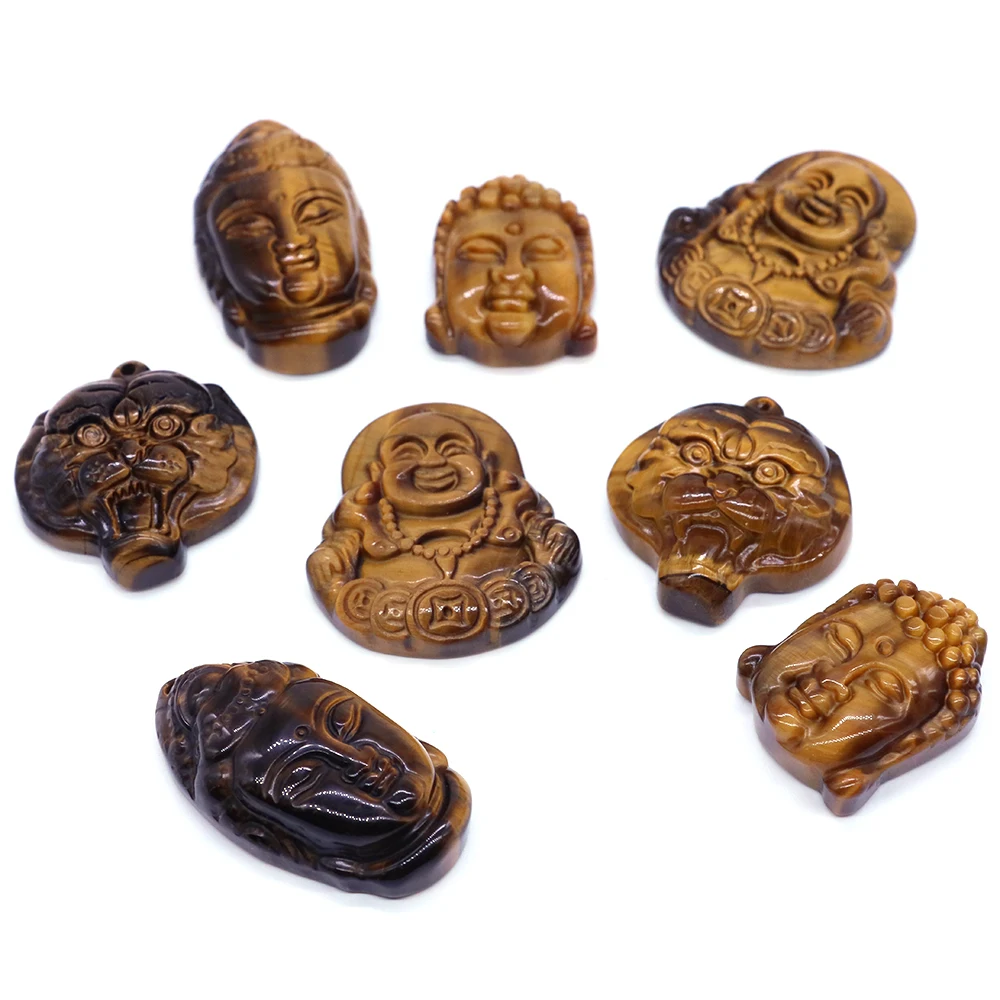 

Wholesale Natural Stone Tiger Eye Car Keychain Pendant Healing Crystal Craft Gift Animal Key Chain Charms Nacklace Accessories