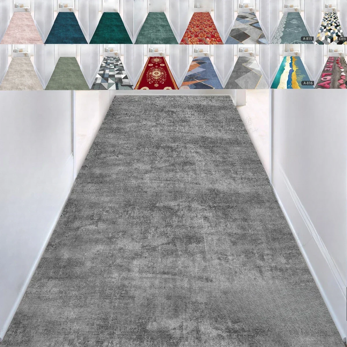 3D Carpet Geometry Carpet Doorway Corridor 2M/3M Carpet Nordic Rug Aisle Long Corridor Hallway Home Floor Mat Commercial Hotel