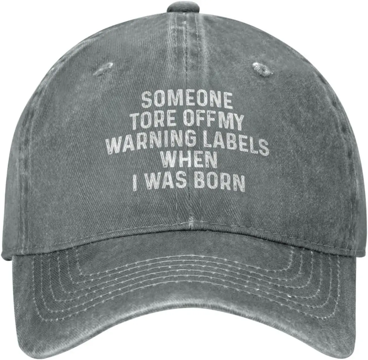 Someone Tore Off My Warning Labels When I was Born Hat for Men Dad Hat Vintage Caps