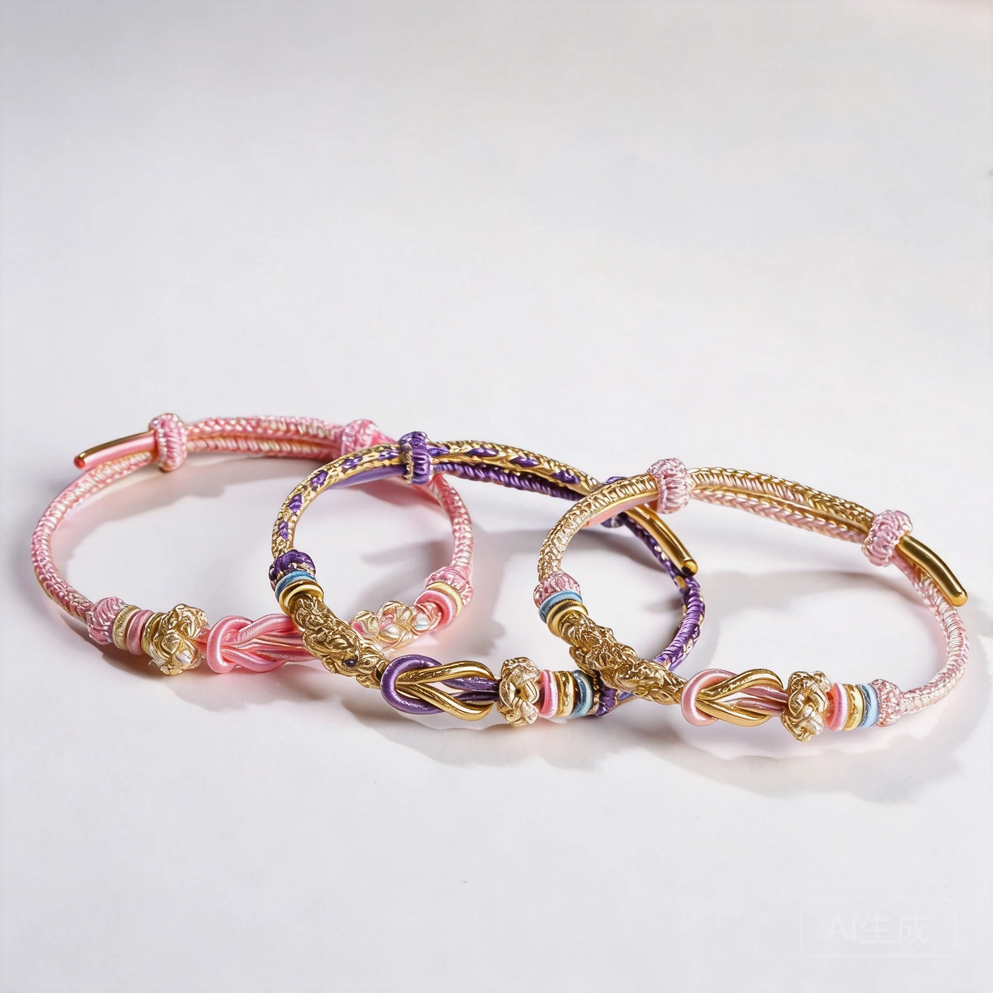 

Chinese Style Hand Woven Lucky Blessing Peach Knot Bracelet Adjustable Never Apart String Bracelet For Women Can Add Gold Charms