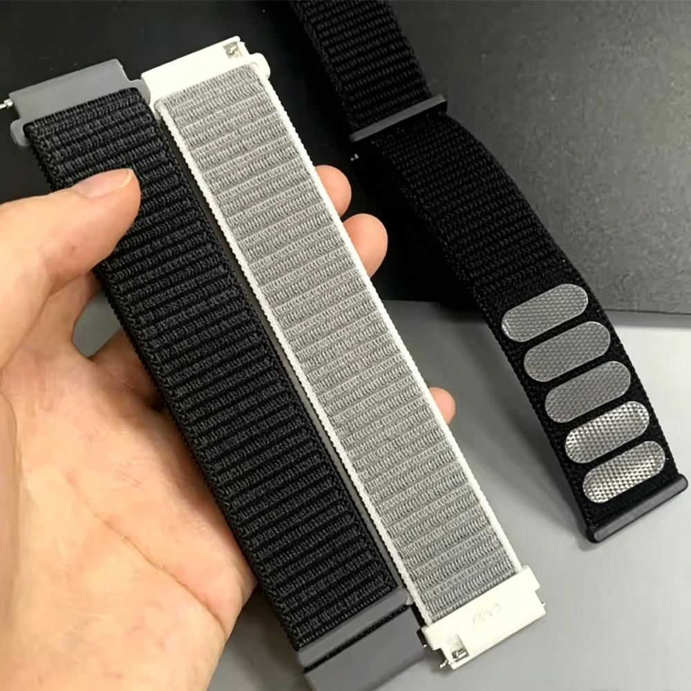 Nylon loop Band 20 22mm For Samsung Galaxy Watch 7/6/5pro/4/Classic/active 2 Quick Release sport bracelet huawei gt 7/6/5 strap