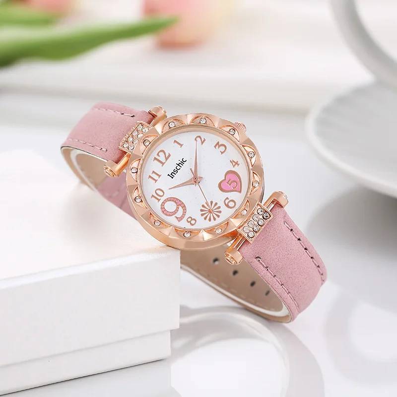 

Luxury Fashion Women Watch Multi-color PU Leather Strap Ladies Quartz Wristwatch Alloy Bracelet for Ladies Gift Relógio Feminino