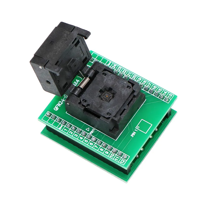 QFN4X4-24L-0.5 Flip Cover Burner Seat QFN24 Test Seat Read-write Programming Aging Fixture Fixture