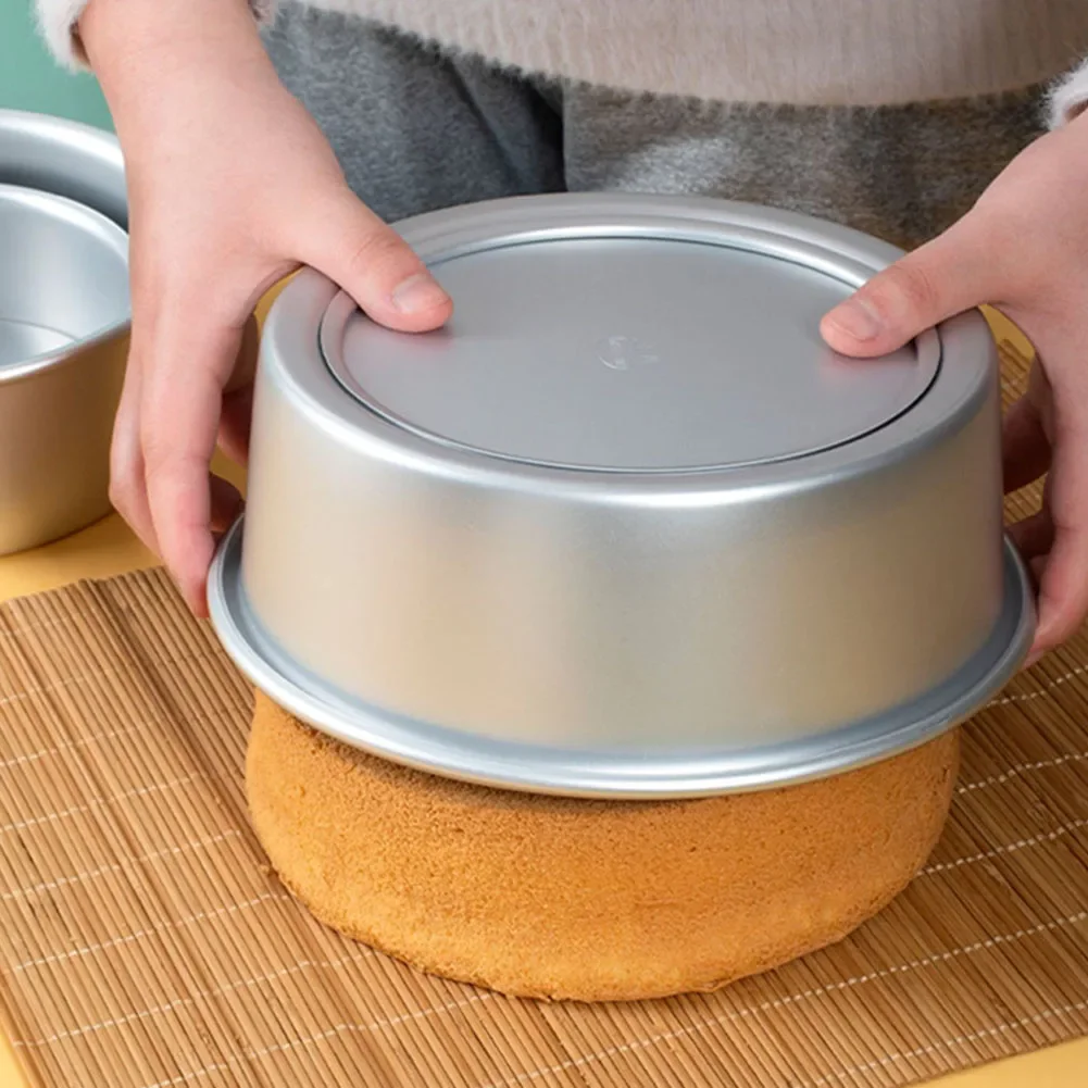 Perfect for Personal Desserts, Aluminium Alloy Nonstick Angel Food Cake Pan, 2/4/6/8/10in Round Mini Baking Tray