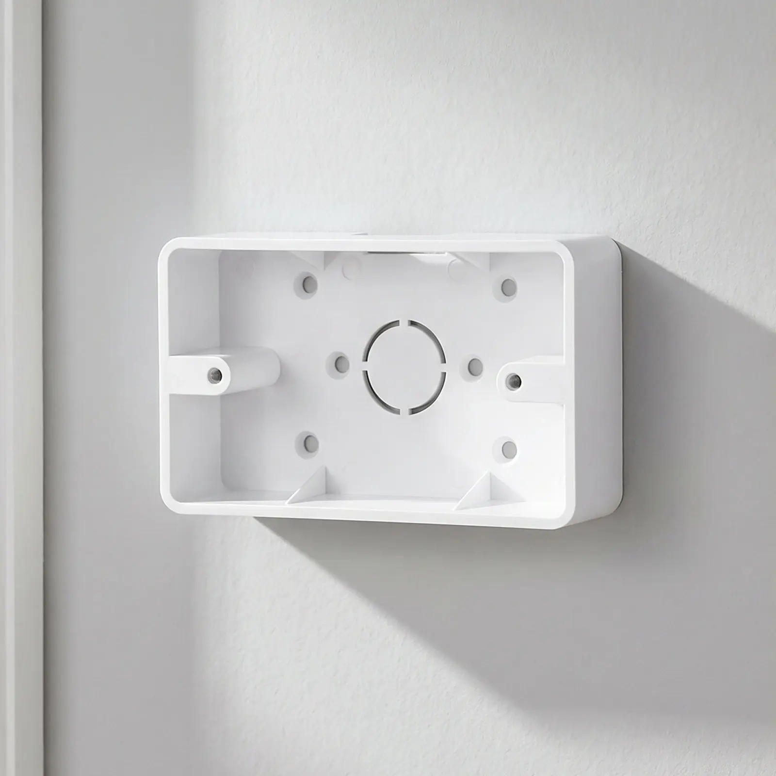 10Pcs ABS Plastic Surface Mount Electrical Box Socket Outlet Junction Box for Wall Switch Wiring Connection Wall Socket Boxes