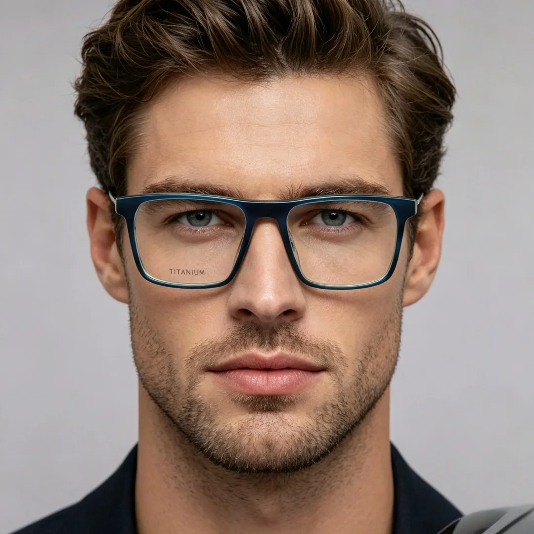 

BETSION Vintage Acetate Titanium Reading Glasses Men Ultra-Light Trendy Presbyopia Spectacles Square Frame Business Prescription