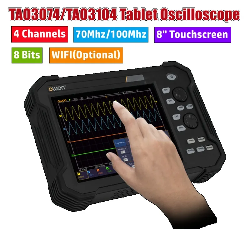 Owon Portable Tablet Digital Oscilloscope TAO3074/3104 8