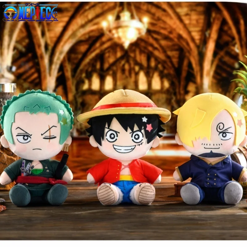 

Плюшевые игрушки One Piece: Луффи, Чоппер, Эйс — милые мультяшные куклы, подарки на Рождество и День рождения