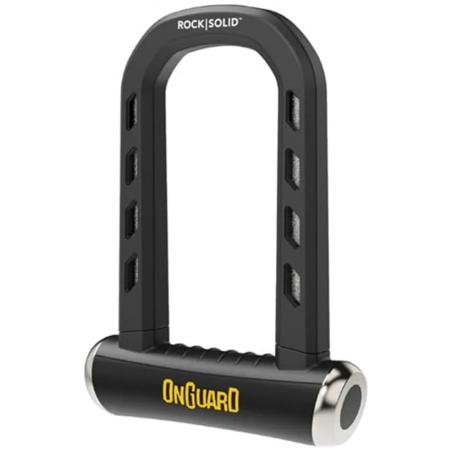 

Велосипедный замок OnGuard RockSolid U-Lock 14 мм из закаленной стали с четырехточечным механизмом блокировки X4P, устойчивый к угловым шлифовальным машинам, легкий, антивандальный