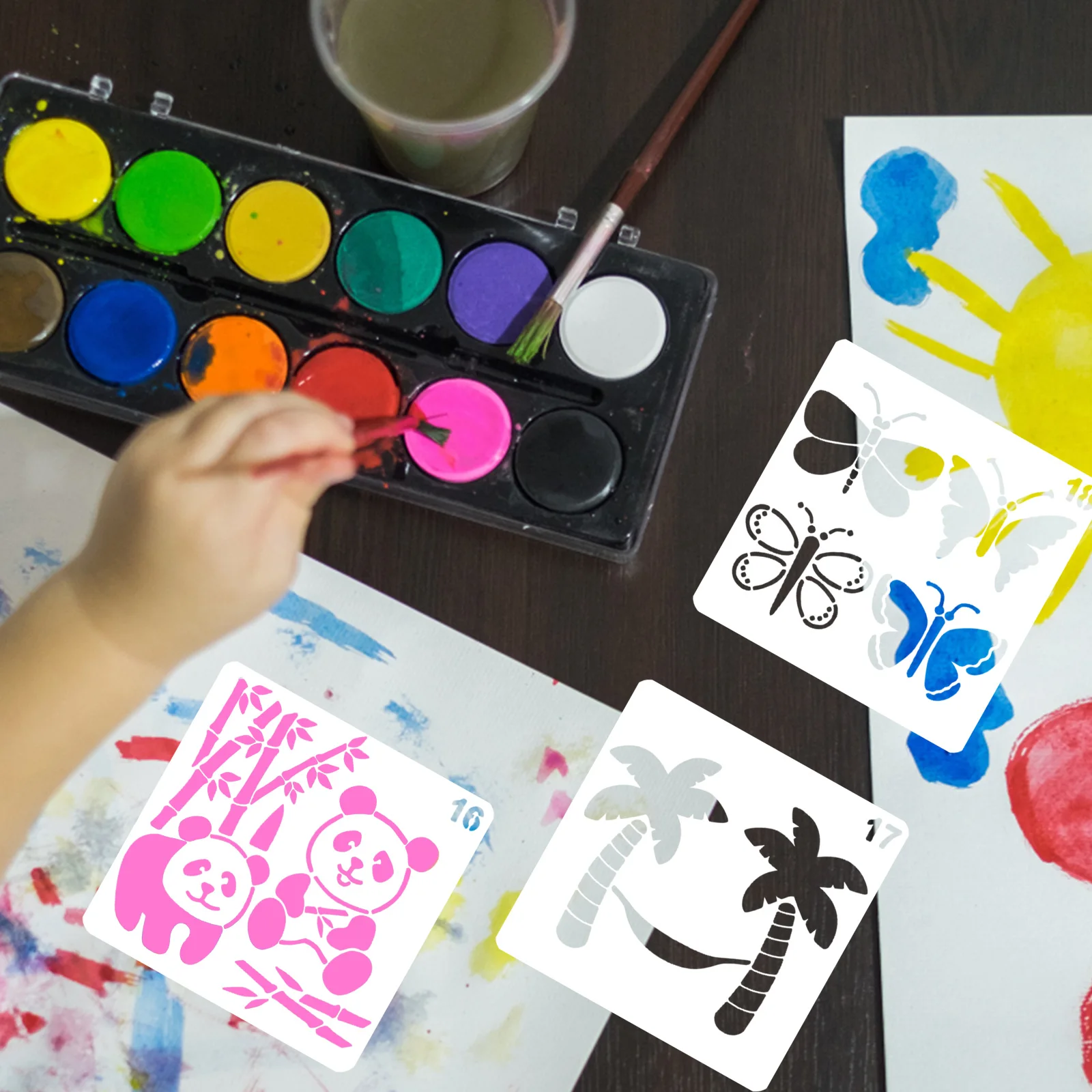 

30 Pcs Painting Template Art Kits for Stencils Drawing Hollow Out
