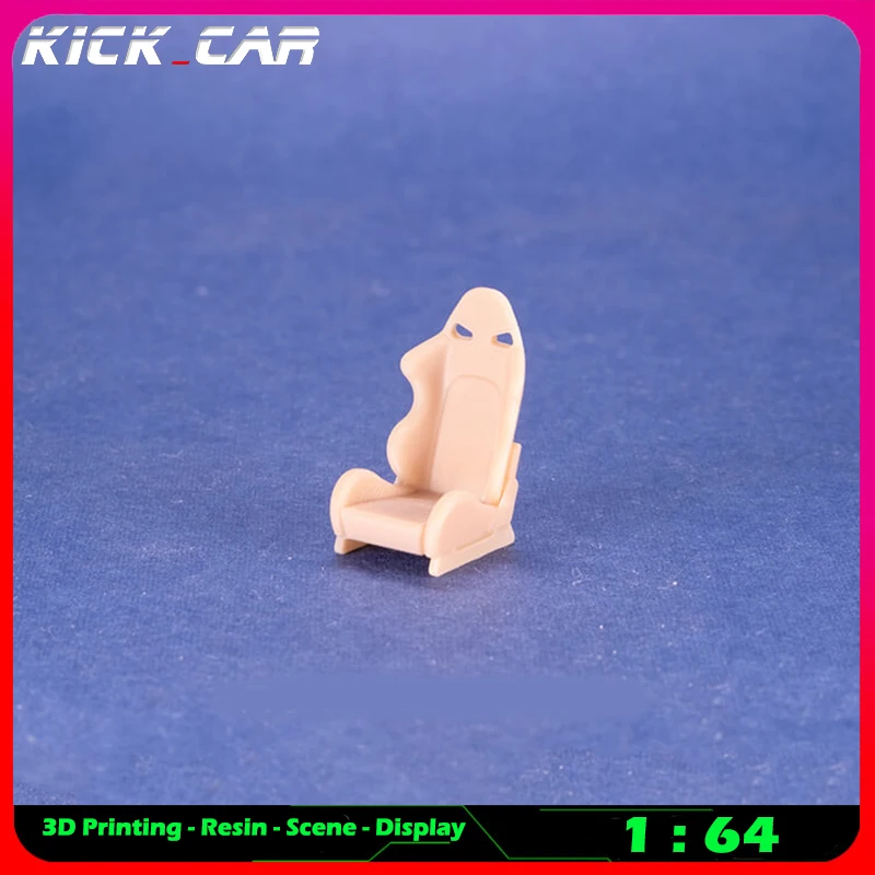 Kickcar 1/64 Racing Seats Model Car Diorama Uncolored Resin Garage Scene Repair Tools Decoration Simulation Scene Toy