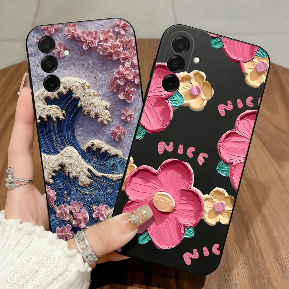 For Samsung Galaxy A27 Case Sweet Girl Style Soft Matte Silicone Shockproof Phone Cover For Galaxy A 27 Anti Slip Bumper