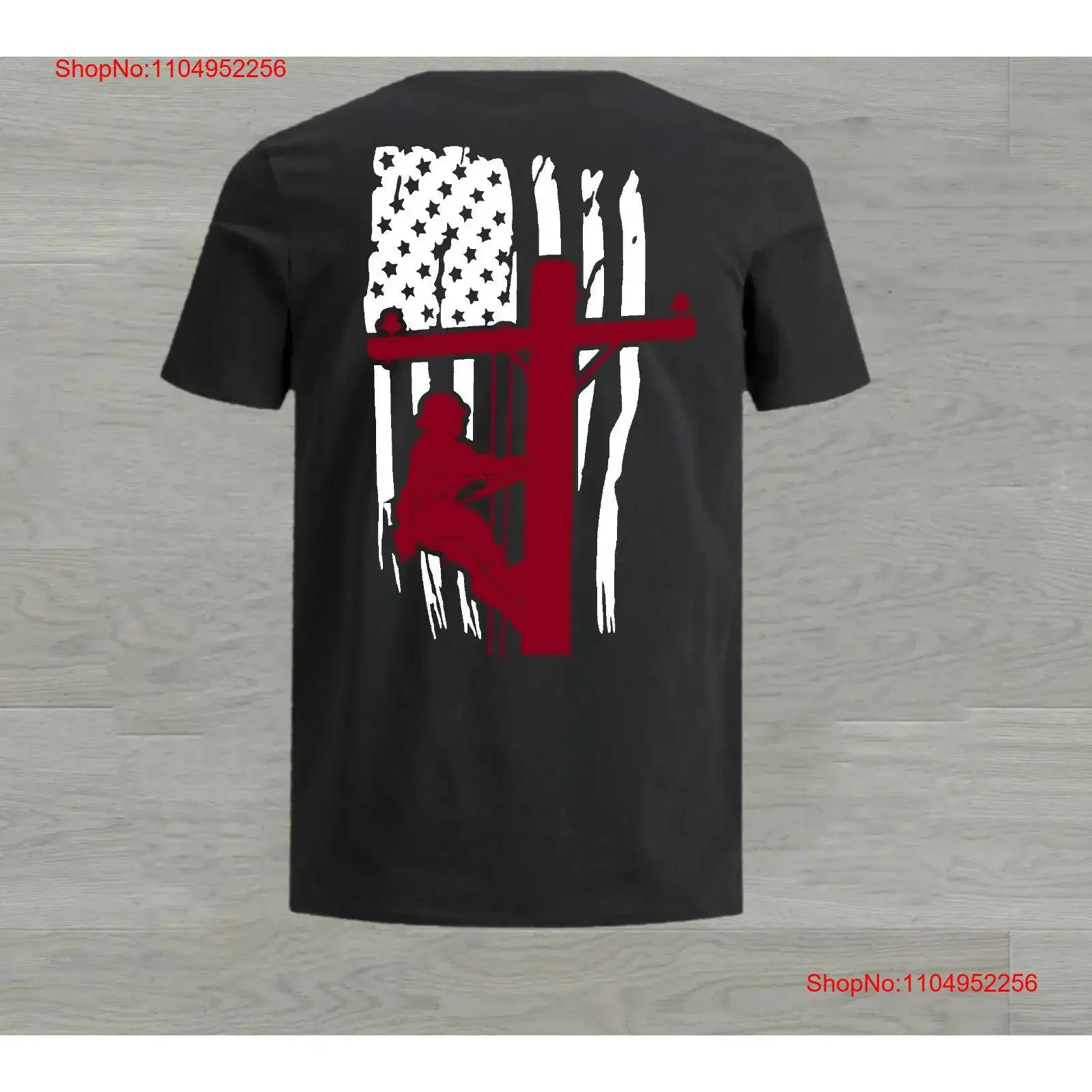 

Футболка Lineman ВСЕ РАЗМЕРЫ, маленький, средний, большой, xl xxl, патриотический флаг, подарок отца, папы, винтажный стираный топ с рисунком для повседневной носки