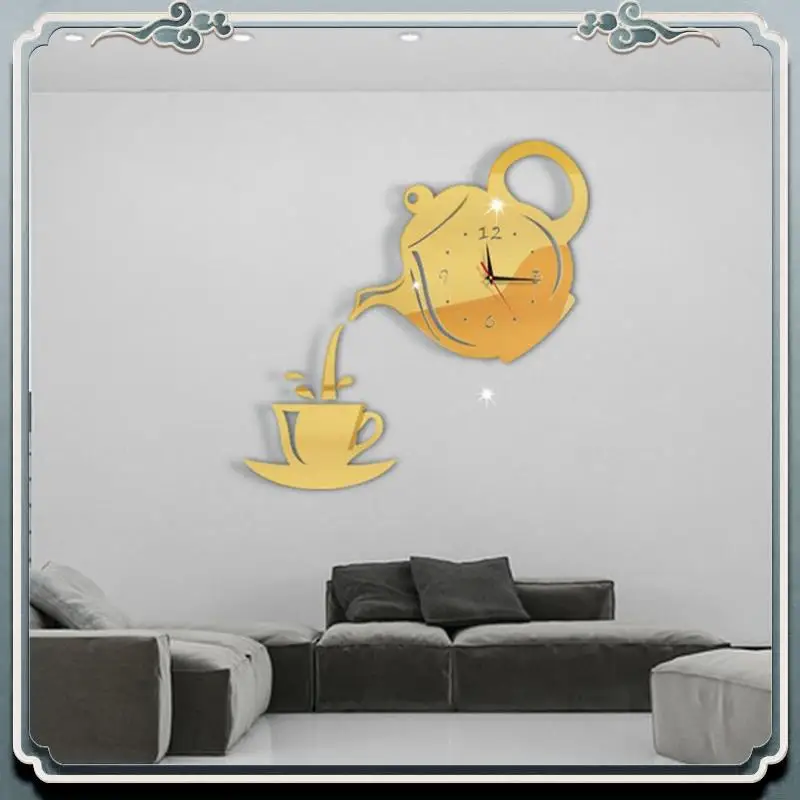 AC76-3PCS Kitchen Wall Clocks Home Decoration Clock Living Room Dining Room Home Decor Clock