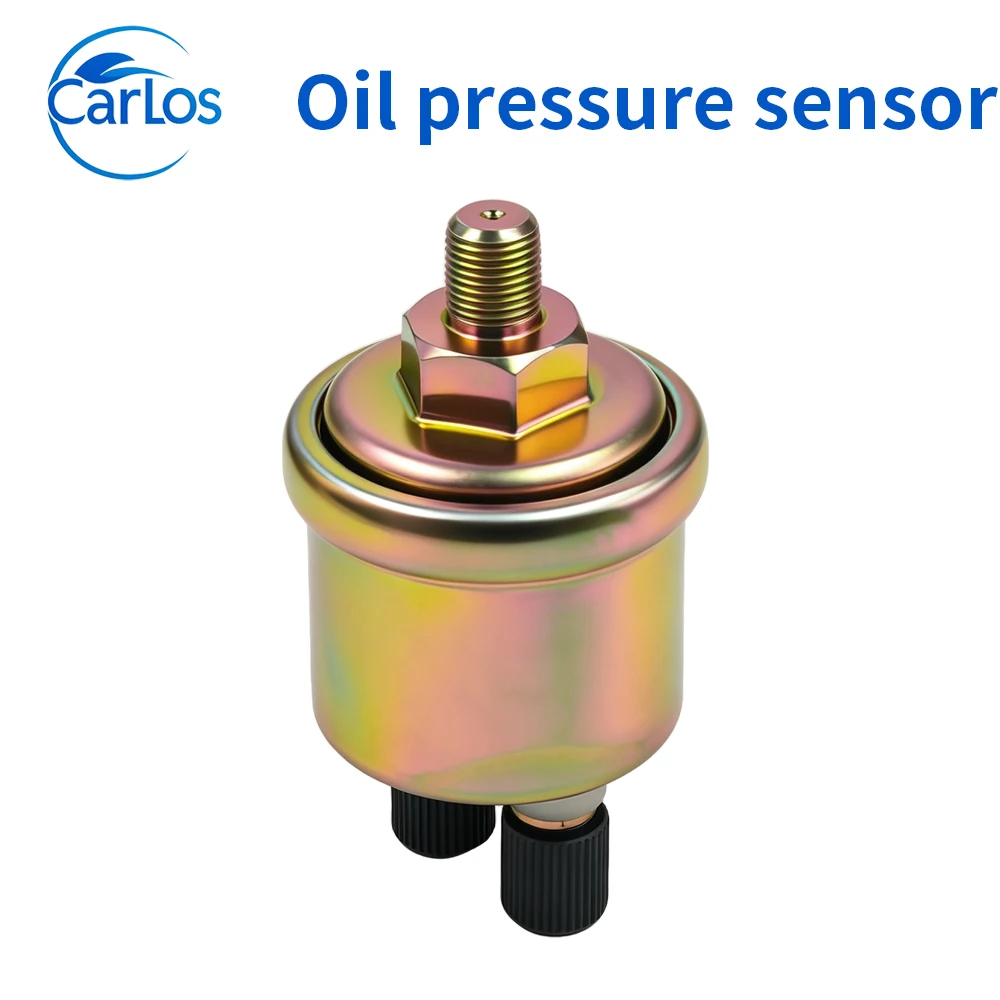 Oil Pressure Sensor 0-10 Bar 1/8 NPT 10mm Thread Plug Generator Alarm Pressure Sending Unit