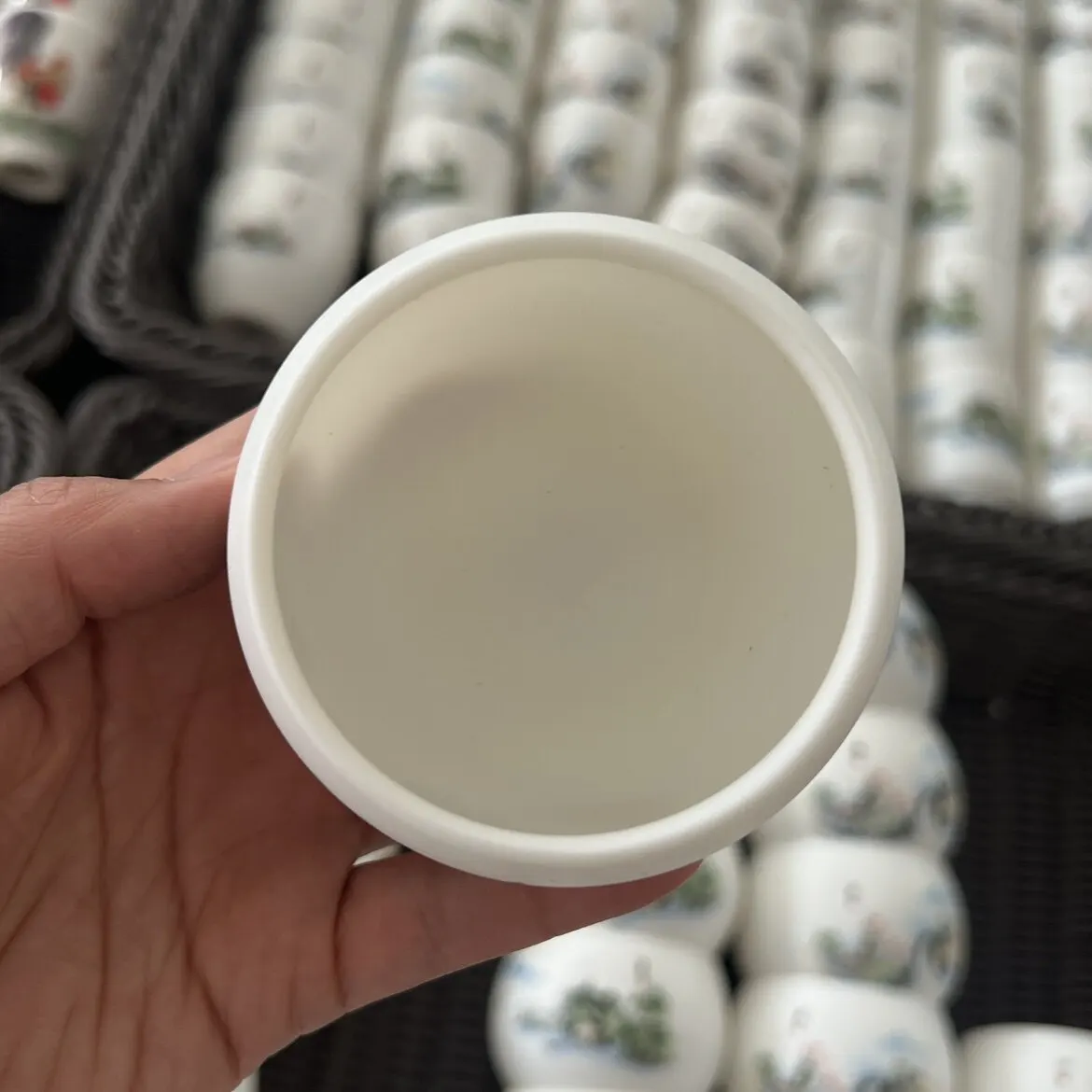 Jingdezhen White Jade White Porcelain Cup Tea Cup Single Tea Cup Spring, Summer, Autumn and Winter Single Cup Ceramic Kung Fu
