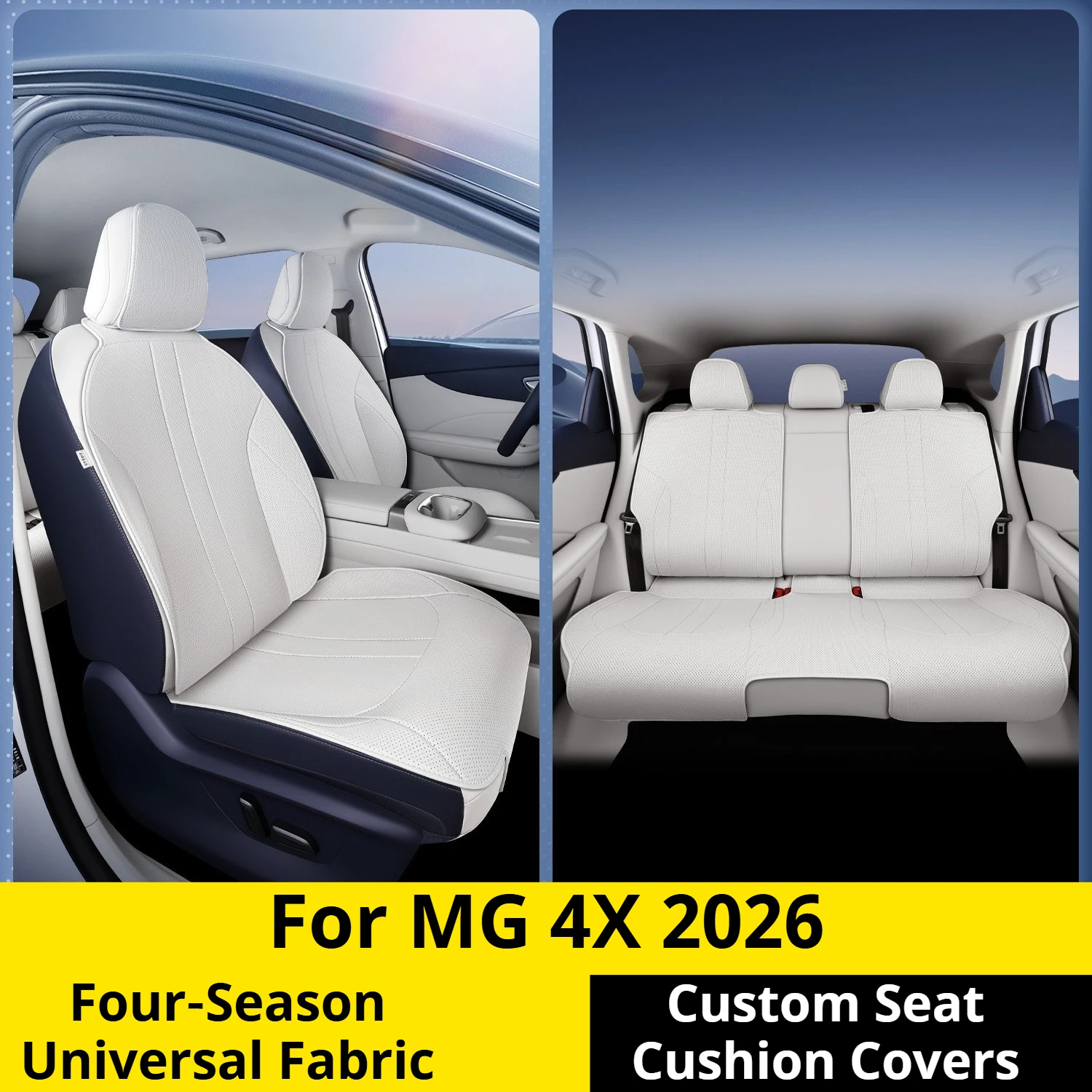 For MG 4X 2026 Four‑Season Universal Seat Covers Cushion Protector Interior Modification Auto Accessories