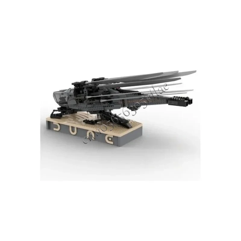 374 Uds. Moc Ideas Dune Ornithopter soporte de exhibición bloques de construcción para 10327 montaje de ladrillos de construcción para regalos de niños