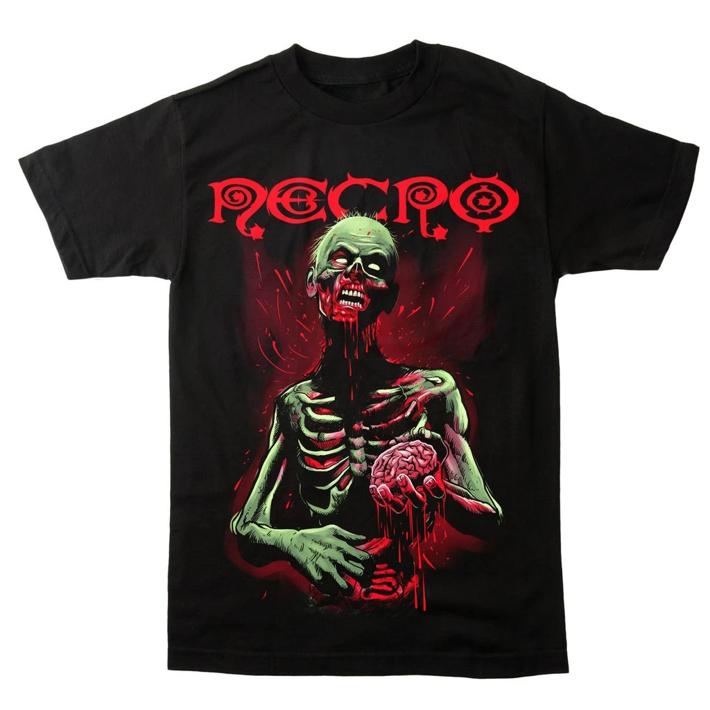 Violent Comic Collage Graphic T-Shirt Necro Underground Hip Hop Art Black 100% Cotton Unisex Tee