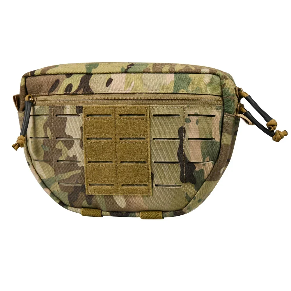 Tactical Abdomen pouch vest Hang down Adhesive additional storage pack Nylon Front Plate Carrier Chest Rig Nylon Front Bag