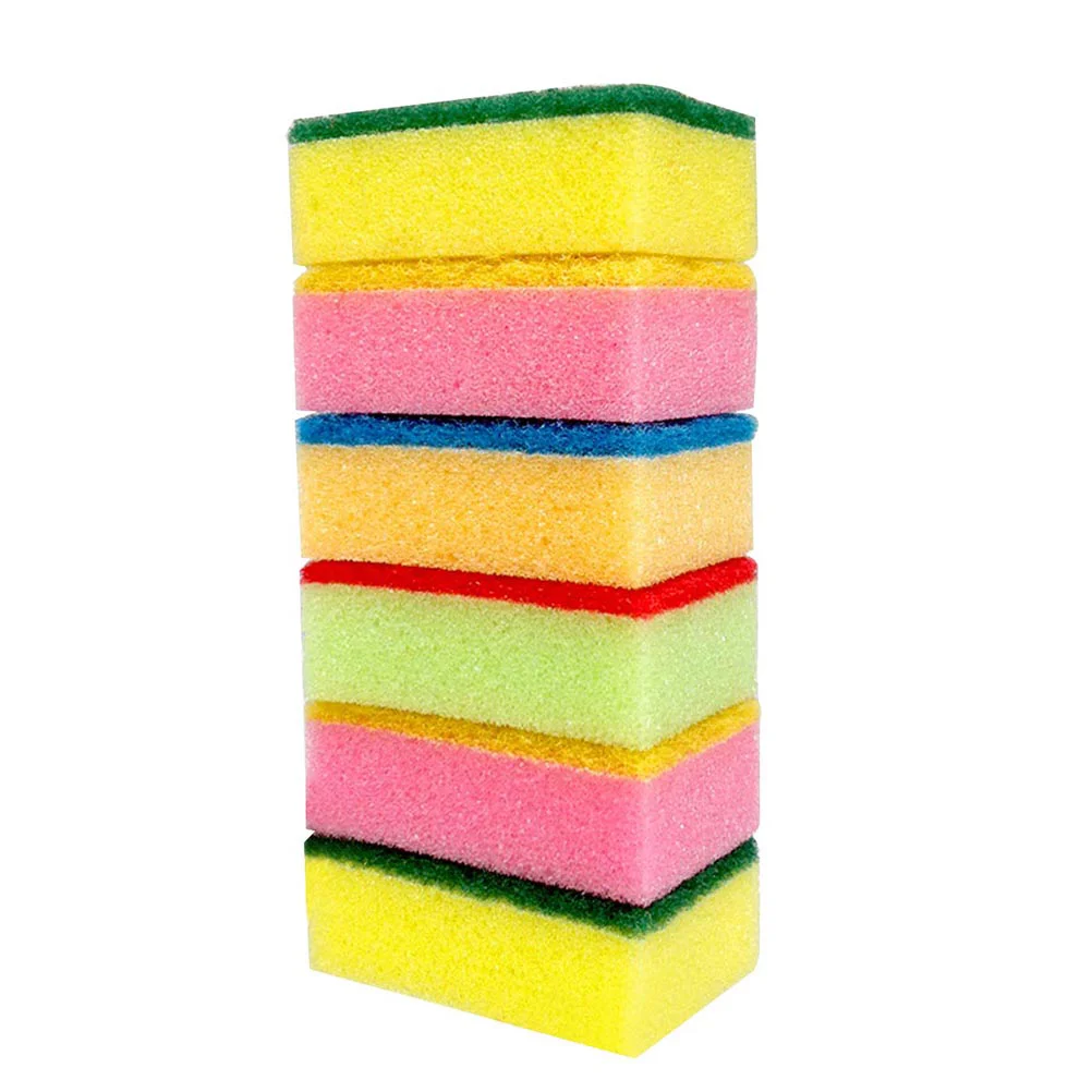 

10pcs Multi-Use Cleaning Sponges Non-Scratch Eraser Sponge Scrubbing Dish Sponges Use for Kitchens Bathroom (Random Color)