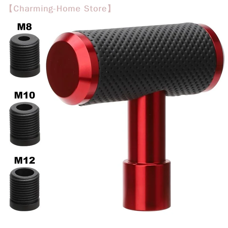 【M】Gear Shift Knob Aircraft Joystick T-Handle Hammer Fit For AT MT Car Shifter Lever Handle Aluminum Alloy Car Accessories