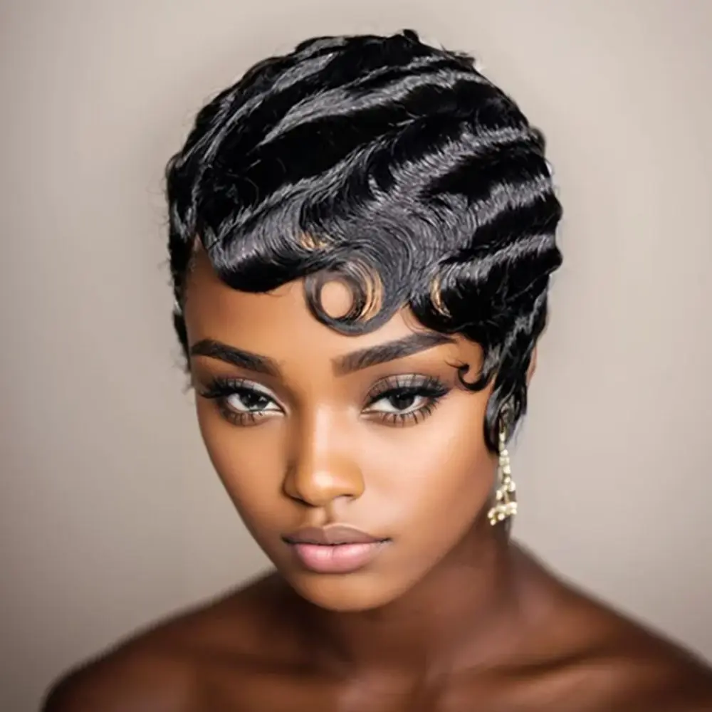 Black 5Inch Curly P… - image