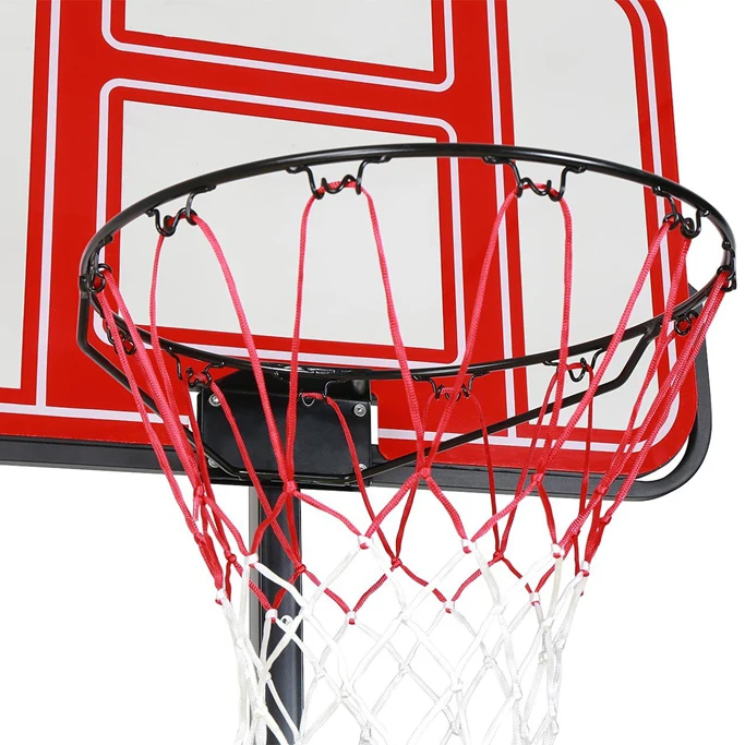 Supporto da basket mobile portatile Supporto da altalena in acciaio per esterni Cerchio regolabile per attrezzatura da campo regolabile in altezza per bambini