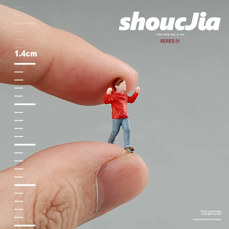 1:64 アニメ子供フィギュアミニ人形モデルミニチュア写真の小道具シーンモデル DIY 砂テーブル造園装飾ギフト
