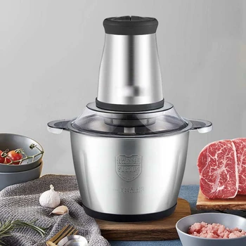 3L Powerful Meat Grinder Mixing Cutter Blender Multi-function Meat Grinder Garlic Vegetable Blender Food Processor