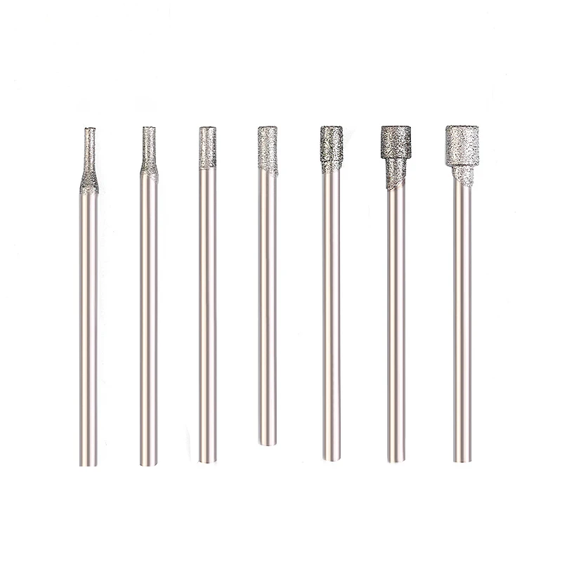 Broca de moagem com agulha de sucção, 1mm a 6mm, broca para diamante, 2.35mm